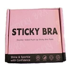 Ultra Push-Up Sticky Bra Pads Inserts Medium Beige New in Open Box